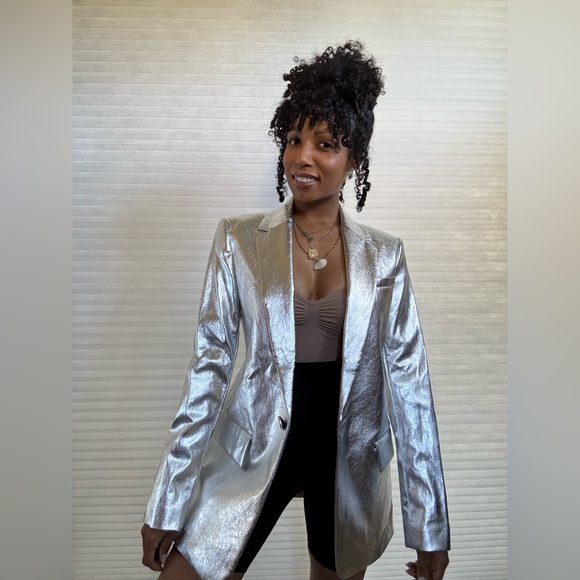 A.L.C. Silver Metallic Blazer - Picture 2 of 16